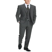 Muška odijela običnog kroja, 3-dijelna karirana haljina, odijelo za muškarce, sako, prsluk, set hlača