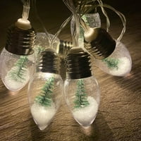 Božićna snježna kugla vijenci božićno drvce LED uređenje doma vrt unutarnja vanjska svjetiljka za božićne zabave