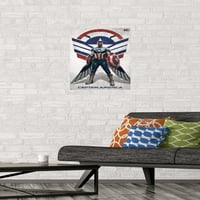 Marvel Falcon i zimski vojnik - zidni plakat s portretom sokola, 14.725 22.375