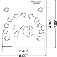 Matrica zvjezdanog polja-Bennington-uredna-američka zastava SAD-a