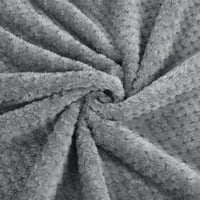 Jedinstvene ponude meka flanela runa baršunasti deka siva 60 78