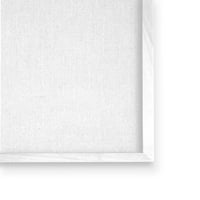 Stupell Industries igraju izvan prirode Pennant Blue Graphic Art White Framed Art Print Wall Art, 11x14