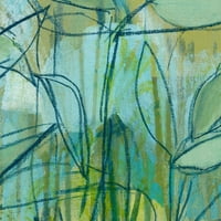 Umjetnička galerija remek -djela sažetak zelenog cvijeta I Christopher Balder Canvas Art Print 30 40