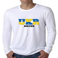 Nogomet Ukrajine-Olimpijske igre-Rio Zastava Muška Siva Majica dugih rukava