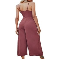 + /Ženski lounge kombinezon širokih nogu boho mašna ženske Harem hlače jednobojne ljetne hlače