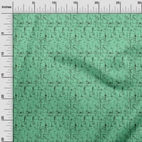 Pamučni dres od zelene teksture tkanine za obrt, ukrasna tkanina s otiskom širine dvorišta