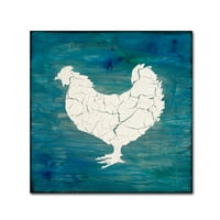 Zaštitni znak likovna umjetnost 'Farm Chicken' Canvas Art by Lightboxjournal