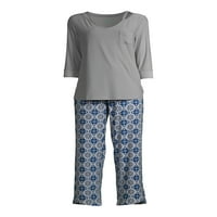 Ženski 2-dijelni set za pidžamu koji odbija vlagu, 2-dijelni set za pidžamu