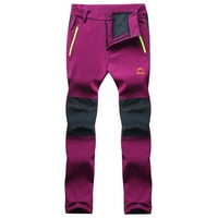Zimske skijaške hlače, ženske vanjske hidroizolacijske hlače za snijeg otporne na vjetar, Ležerne široke planinarske teretne hlače