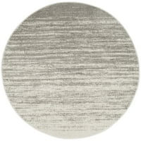 Adirondack Esmond Abstract Area tepih, svijetlo sivo sivo, 8 '8' krug