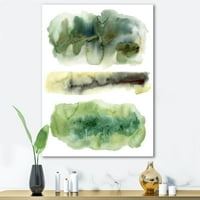 Zlatno zeleni apstraktni oblaci III Slikarstvo platno umjetnički tisak