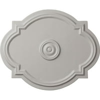 Stropni medaljon od 9 1 4 3 8 1 ručno oslikan Ultra čistom bijelom bojom
