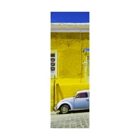 Zaštitni znak Fine Art 'Viva Mexico VW Beetle Car i Yellow Wall' Platno umjetnost Philippea Hugonnard
