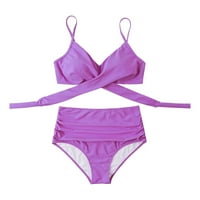 kupaći kostim ženski bikini set s printom u donjem rublju, push-up, kupaći kostim, kupaći kostim visokog struka, kupaći kostim za