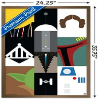 Ratovi zvijezda: Saga-pojednostavljeni Mrežni zidni poster, 22.375 34