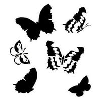 Šablona leptira iz milara-Mali predložak za višekratnu upotrebu s kredom, mješovitim medijima, za vođenje dnevnika, Uradi Sam uređenje