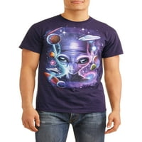 Humor muški vanzemaljac u svemirskoj modi grafička majica s kratkim rukavima, do veličine 2xl