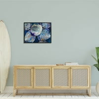 Stupell Industries prazne školjke Izrazitne školjke školjki Moderno apstraktno slikanje, 24, dizajn Jeanette Vertentes