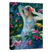 Slike, vrtni cvjetni aranžman, 16x20, ukrasna zidna umjetnost platna