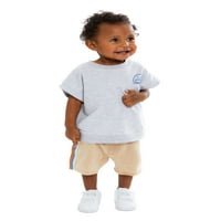 Wonder Nation Toddler Boy Graphic Hoodie i Shorts Set, 2-komad, veličine mjeseci-5T