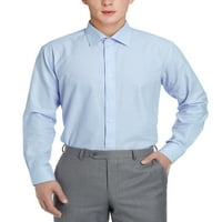 Muška haljina košulja Redovna fit Business casual majica pamučna solidna košulja za muškarce za muškarce
