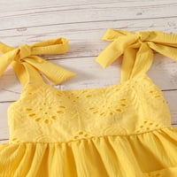 Dječje ljetne Ležerne haljine za djevojčice jednobojna haljina za malu djecu princeza haljina