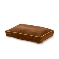 Pravokutni jastuk u stilu psećeg kreveta, kakao, veliki