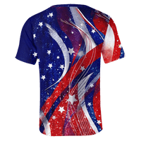 Majice, Majice za dječake i Muške majice za Dan neovisnosti, havajske košulje za muškarce s okruglim vratom i kratkim rukavima, ljetni