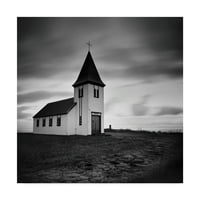Zaštitni znak likovne umjetnosti Islandska Crkva Hellnar, ulje na platnu Nine Papiorek