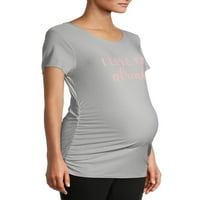 Ženska majica s grafikom za trudnice