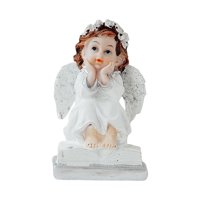 Anđeoska figurica umjetničko djelo kolekcionarski Slatki obrti Retro rekviziti za fotografiranje Kip za kućni krajolik stol polica