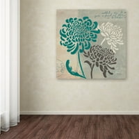 Zaštitni znak Fine Art Chrysantemums I Canvas Art by Wellington Studio