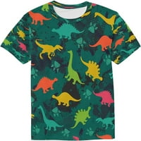 Muška majica dinosaura sa apstraktnom grunge pozadinom, majica s printom po cijelom tijelu, majica kratkih rukava za muškarce