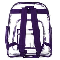 -Kliffs teški prozirni prozirni unise školski ruksak u ljubičastoj boji, tinejdžer
