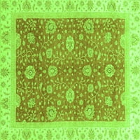 Tradicionalne prostirke za sobe u pravokutnom orijentalnom stilu u zelenoj boji, 8 '12'
