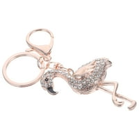 Privjesci u obliku bijelog flaminga privjesci za ključeve od rhinestona Modni privjesak za ključeve privjesak Od legure kristalni