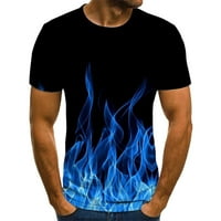 Rasprodaja muški 3-inčni digitalni tiskani pulover s okruglim vratom sportske kratke hlače za fitness majica s rukavima Bluza Muške