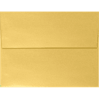 Luktar Omotnice za pozivnicu, 1 4, lb. zlatni metalik, pakiranje