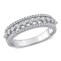 Ženski Vintage prsten od 10k okruglog dijamanta od bijelog zlata od 10k