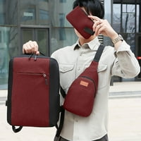 Putni ruksak za prijenosno računalo, veliki ženski muški putni ruksak, poslovni ruksak za nošenje preko tijela i torbica za novčiće,