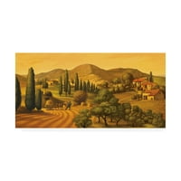 Zaštitni znak likovna umjetnost 'toskanski krajolik' platno umjetnost Dan Craig