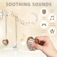 Mini tipke za palac Kalimba prijenosni lanac klavira za prste za početnike džepni glazbeni pokloni