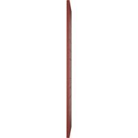 Ekena Millwork 18 W 34 H True Fit Pvc Horizontalni sloj Moderni stil Fiksni nosač, paprika crvena