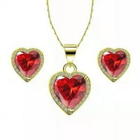 Amb draguljari stvorili su kompletnu ogrlicu od srca od rubina od 14 karatnog žutog zlata presvučenu 12 karata
