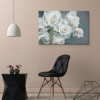 Umjetnička galerija remek -djela osjetljiva ravnoteža bijele ruže od studijskih umjetnosti platno umjetnički tisak