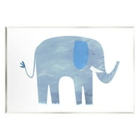 Stupell Industries Elephant Divljina oblika životinja Grafička umjetnost Umjetnost Umjetnička umjetnost Umjetnička umjetnost, dizajn