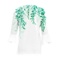 Ženska modna ljetna bluza kratkih rukava s prednjim printom lagani kardigan obične Ležerne bluze vrhovi