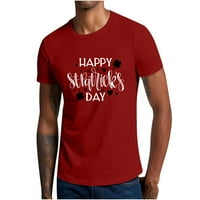 Patrika, majica s okruglim vratom s printom od četiri lista i srca, bluza, traper košulja, muška majica s kratkim rukavima, Majica