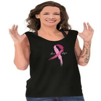 Volim život, nadam se da je poznato o raku dojke, Majica Bez rukava za žene-NB