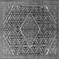 Tradicionalni perzijski tepisi za sobe okruglog oblika u sivoj boji, promjera 6 inča